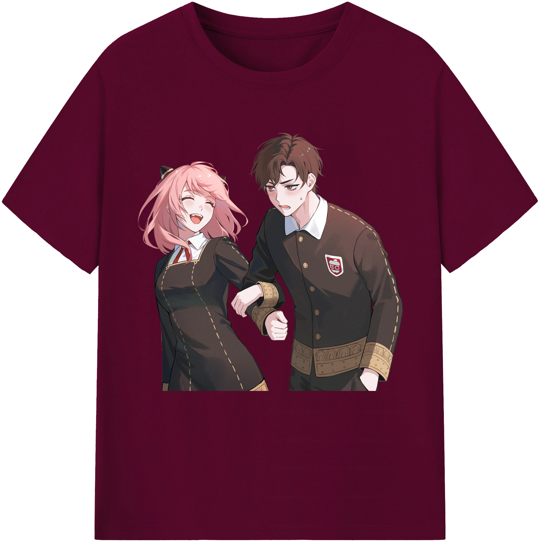 （画像用） SPY×FAMILY间谍家家酒 レディースカジュアルプリントTシャツ（綿100％）